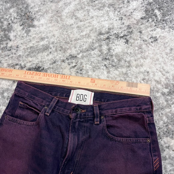 BDG Skate Fit Jeans Mens 29x30 Purple Wash Relaxed Straight Leg Denim - Picture 8 of 8